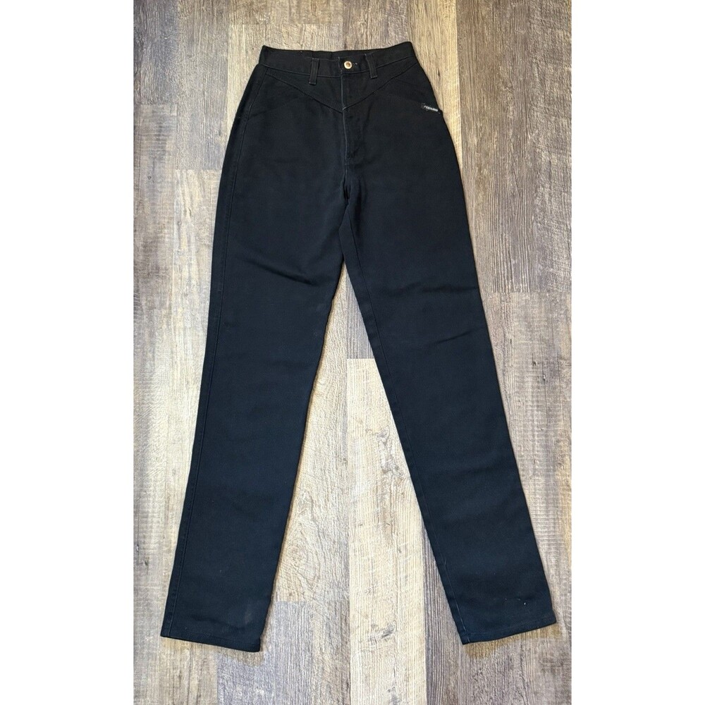 Vintage Rocky Mountain Rockies Black Jeans Womens 29 Long USA High Rise X-Long